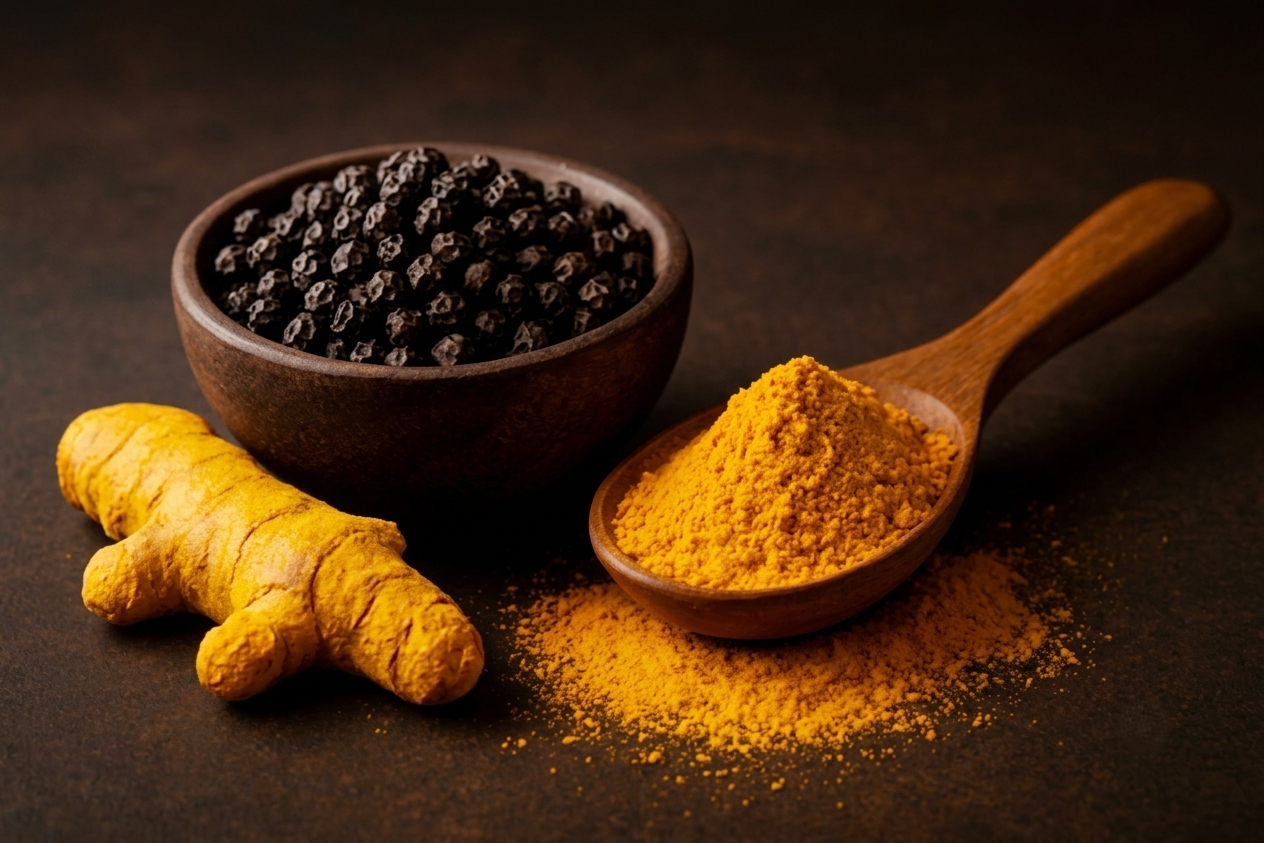 Curcuma et poivre noir : allié de la prostate